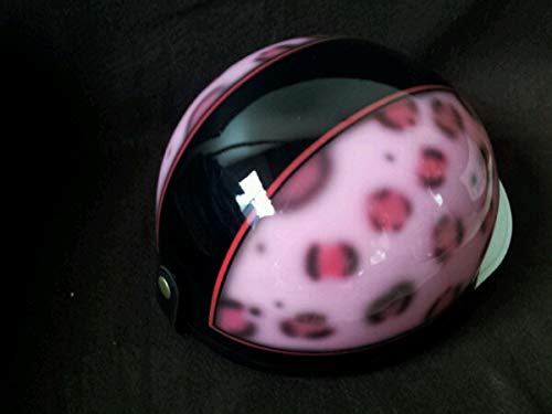 新品 キャンディーピンクラメ ヒョウ柄 コルク半 ヘルメット 軽スロ 軽クラ 新品 キャンディーピンクラメ ヒョウ柄 コルク半 ヘルメット 軽スロ 軽